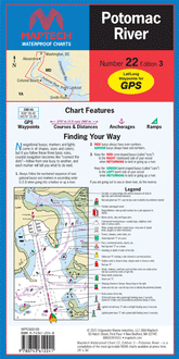 Potomac River Waterproof Chart, 3rd Edition